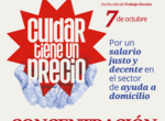 CCOO se concentra por la dignificacin social y laboral del sector atencin a domicilio
