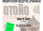El VII Otoo Literario de Cceres ofrece esta semana cuatro presentaciones 