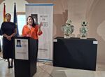 Dos grgolas de cermica vidriadas del Palacio Veletas se unen a coleccin Museo Cceres