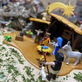 Casi 3000 figuras componen el Beln de Playmobil en la Coleccin Visigoda de Mrida