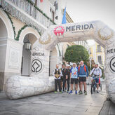 El reto Zancadas por Roberto parte desde Mrida hacia Tomares 