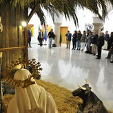 Muestra dioramas navideos de la Asociacin de Belenistas de Badajoz en la Asamblea 
