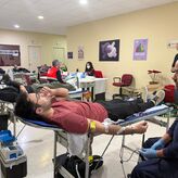 La colecta de sangre realizada en el Estadio Romano de Mrida supera las previsiones