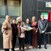 El nombre de la jurista extremea Mara Telo luce ya en la fachada del IMEX