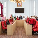 El alcalde de Mrida recibe a alumnos polacos del programa Erasmus  del Colegio Atenea