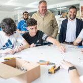 Alumnado del IES Senz Buruaga elabora artesanalmente la moneda oficial de Emerita Lvdica