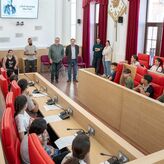 Alumnos del CEIP Jos Mara Calatrava conocen el cuadro del poltico emeritense