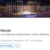 El Ayuntamiento de Mrida abre su canal oficial en LinkedIn para reforzar su comunicacin 