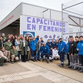 Alumnos Escuela Barraeca V de Mrida elaboran un mural en homenaje a las mujeres