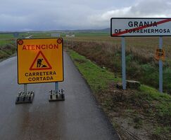 Ocho carreteras de Extremadura permanecen cortadas al trfico a causa del temporal