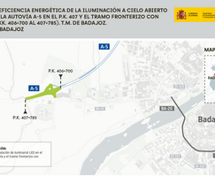 Transportes adjudica la mejora de la iluminacin de la A5 a su paso por Badajoz 