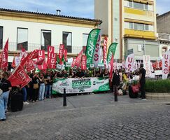 Empleados Admon Gral Junta claman en la calle el fin brecha salarial del 25 con Espaa