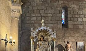 Suspendida por la lluvia la procesin de la Mrtir Santa Eulalia prevista para este martes