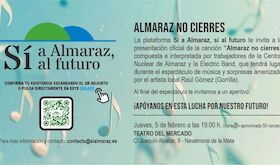 Trabajadores de Central de Almaraz interpretan una cancin para reivindicar su continuidad