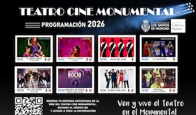 Teatro Cine Monumental de Los Santos de Maimona programa 8 espectculos hasta agosto