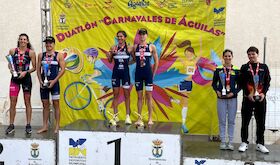 Sonia Bejarano 2 en Duatln Carnavales de guilas y clasificada para Campeonato lite