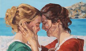 Blanca Herrero expone sus obras de De cine y pintura en el espacio Belleartes de Cceres