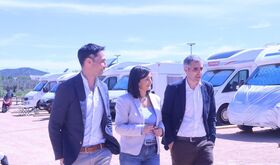 Inaugurado el nuevo prking de autocaravanas de Valverde de Legans