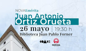 El ciclo Nova Emrita ofrece la conferencia de Juan Antonio Ortiz Orueta