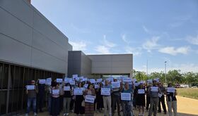 Trabajadores de Justicia protestan en Badajoz por la sobrecarga de trabajo 
