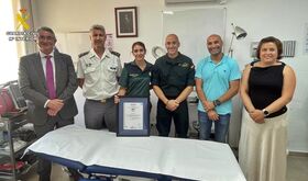 Guardia Civil Badajoz certifica la excelencia de su Escaln Mdico con sello calidad Aenor