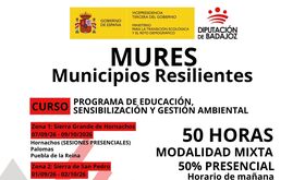  La Diputacin de Badajoz abre las inscripciones para un nuevo curso del proyecto MURES 