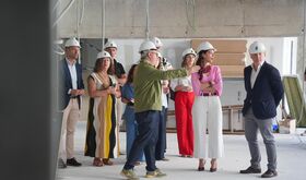 Garca Espada visita las obras de adecuacin del Palacio de Congresos de Badajoz