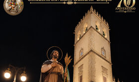 San Isidro procesionar por el Casco Antiguo de Badajoz por 70 aniversario de su cofrada