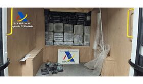 Interceptados 827 kilos de cocana en una furgoneta que circulaba a la altura de Solana