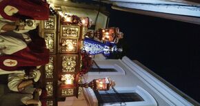 El olor a incienso de la Cofrada Infantil invade las calles del centro histrico de Mrida en su Lunes Santo