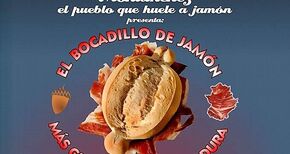 Montnchez har el bocadillo jamn ms grande de Extremadura