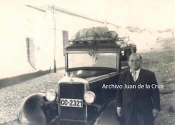 SAAVEDRA, UN POPULAR TAXISTA DEL CACERES DE AQUELLOS TIEMPOS