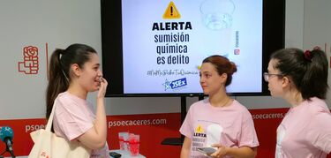 JJSS Cáceres lanza la campaña #NoMeBeboTuQuímica para sensibilizar sobre sumisión química