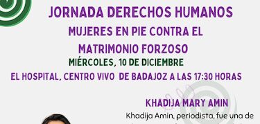 Activista Khadija Amin en unas jornadas sobre derechos de las mujeres afganas