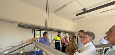 Morán visita la nueva EBAR de Jaraíz que ha contado con una inversión de unos 900.000€