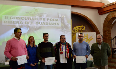 García Bernal asiste a la entrega de los Premios de la Poda D.O. Ribera del Guadiana