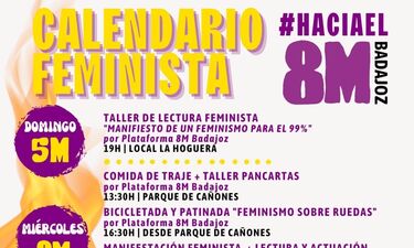 Plataforma 8M de Badajoz organiza manifestación para luchar contra la violencia patriarcal