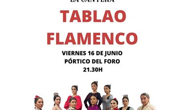 El espectáculo tablao flamenco de La Cantera podrá verse en el Pórtico del Foro de Mérida