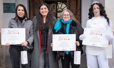 La floristería El Jardín de Monet, Mejor Escaparate Ambientado en la Navidad de Mérida