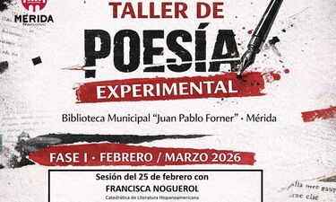 Francisca Noguerol protagoniza taller poesía experimental de Biblioteca Municipal Mérida