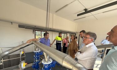 Morán visita la nueva EBAR de Jaraíz que ha contado con una inversión de unos 900.000€