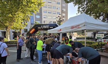 UME conciencia sobre la importancia de la donación de médula ósea con en Badajoz