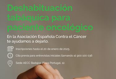 La AECC en Badajoz pone en marcha un nuevo curso para dejar de fumar
