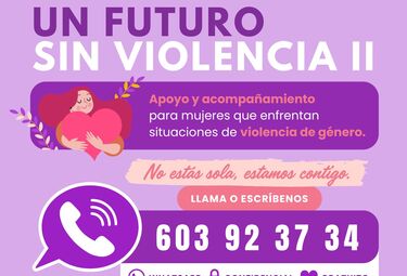 FEXAMUR llena las calles de Badajoz con carteles para concienciar sobre violencia género