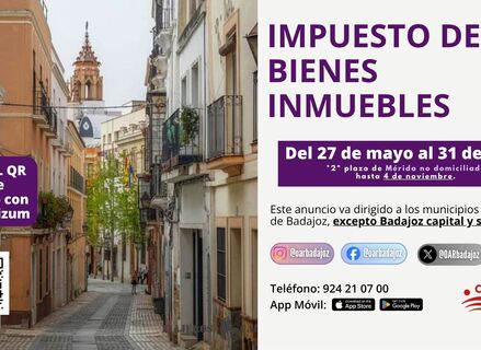Arranca el plazo para el pago voluntario del IBI en la provincia pacense