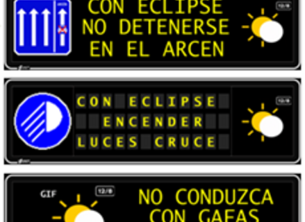 DGT pide precaucin al volante ante el eclipse y pide estacionar en puntos habilitados