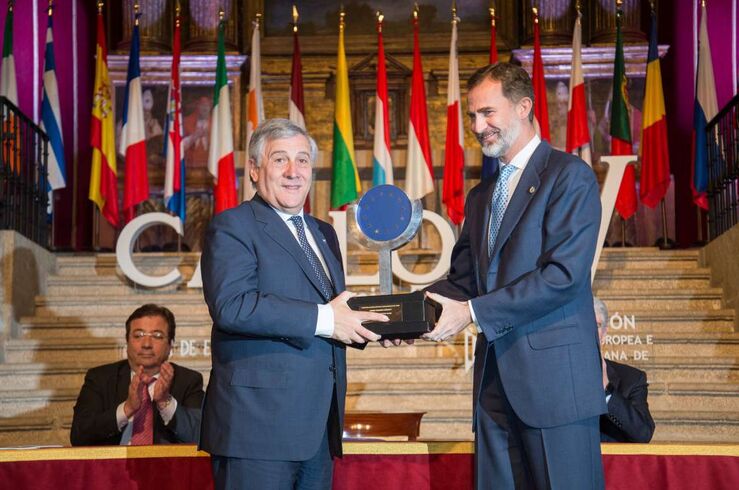 Antonio Tajani Premio Europeo Carlos V Separados nuestras naciones son minsculas