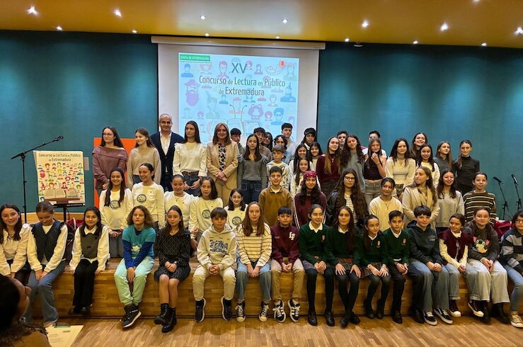 El XV Concurso de Lectura en Público premia la destreza lectora de 20 escolares extremeños