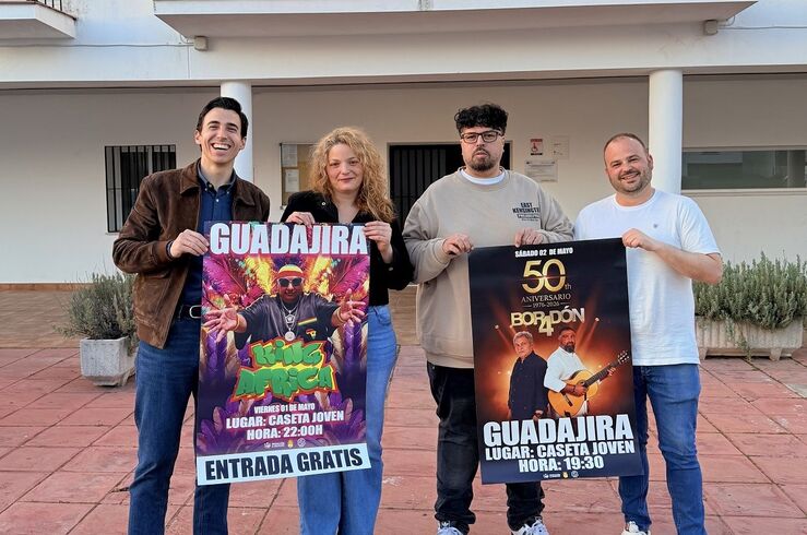 King África y Bordón 4 actuarán en las fiestas patronales de San José en Guadajira