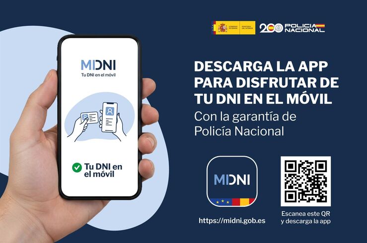 La aplicación MiDNI permitirá identificarse legalmente con el móvil desde este jueves